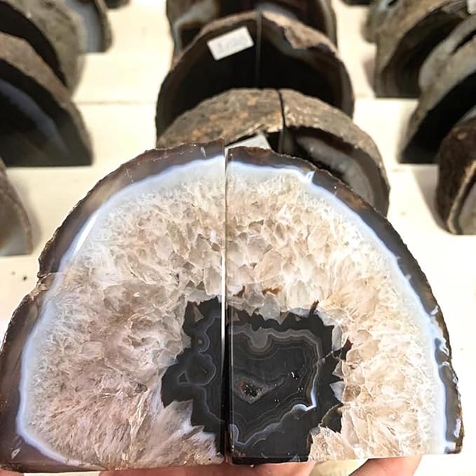 Agate Bookends