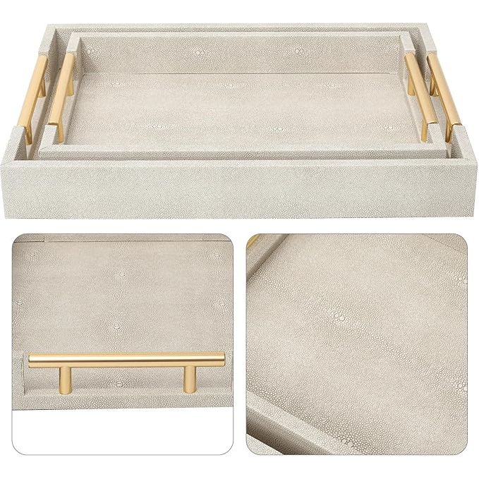 Monaco Tray Set/2 Ecru