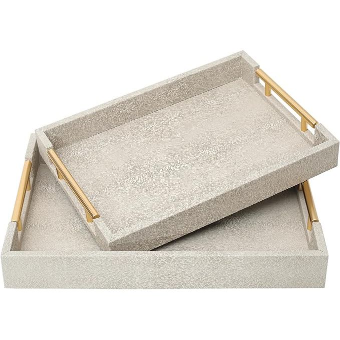 Monaco Tray Set/2 Ecru