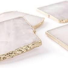 Quartz Coasters Set Of 4
