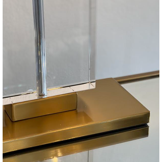 Ritz Lamp Gold White