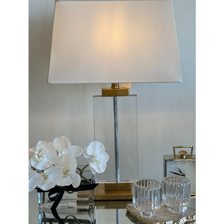 Ritz Lamp Gold White