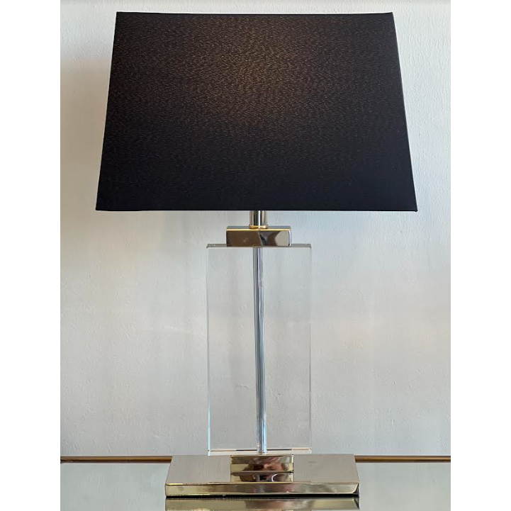 Ritz Lamp Silver Black