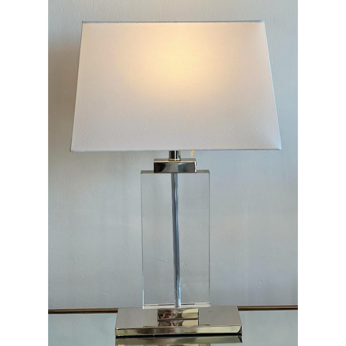 Ritz Lamp Silver White