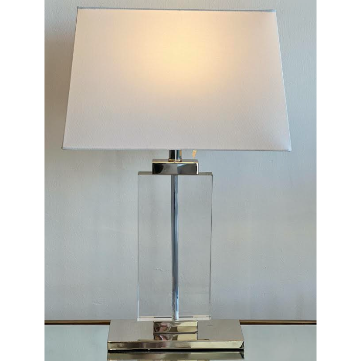 Ritz Lamp Silver White
