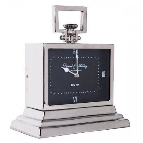 Daniel & Ashley Mantle Clock Noir - Maison De Luxe French Interiors