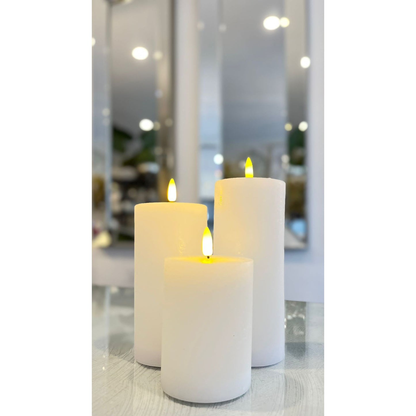 Fossil Electric Candles Blanc