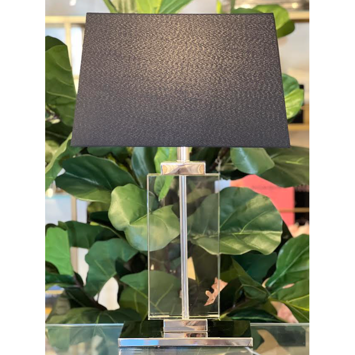 Black rectangle table lamp deals