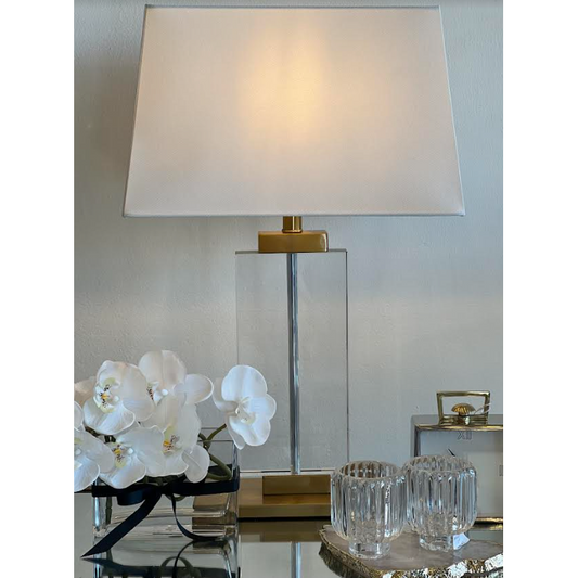 Ritz Lamp Gold White
