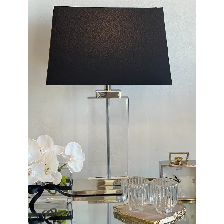 Ritz Lamp Silver Black