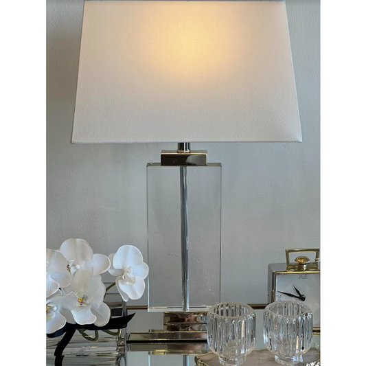 Ritz Lamp Silver White