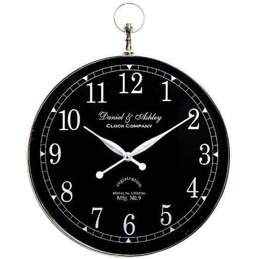 Daniel & Ashley Clock Noir - Maison De Luxe French Interiors