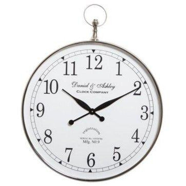 Daniel & Ashley Clock Silver - Maison De Luxe French Interiors