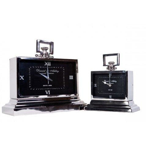 Daniel & Ashley Mantle Clock Noir - Maison De Luxe French Interiors