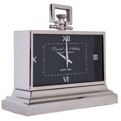 Daniel & Ashley Mantle Clock Noir - Maison De Luxe French Interiors
